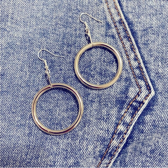 Silver Hoop Earrings - Picture 15 of 15